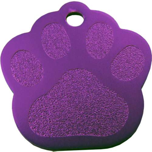 Aluminium Paw 35mm PURPLE (Pack of 10)